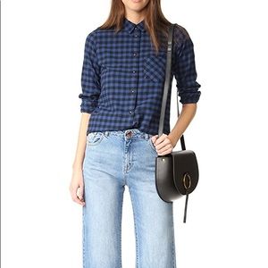 Madewell slim flannel button down shirt